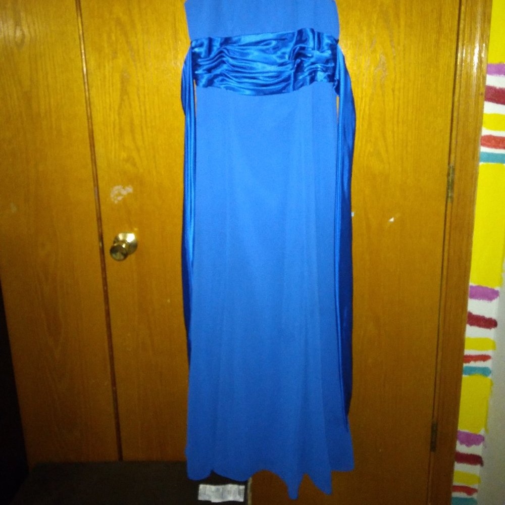 Royal Blue Trumpet dress